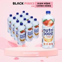 Thùng 12 chai sữa trái cây NutriBoost dâu và yến mạch 1L