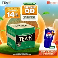 Thùng 12 Chai Trà Ô long Tea+ (1000ml/chai)