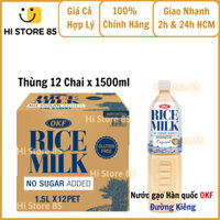 [Thùng 12 Chai x 1500ml] Nước gạo/ Sữa gạo rang Hàn quốc Đường Ăn Kiêng_Giảm cân OKF. Hi Store 85.