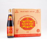 [Thùng 12 Chai x 520ml] Nước Mắm Cá Cơm Truyền Thống có US FDA Xuất Khẩu Suchi 40N (40 độ Đạm) 520ml