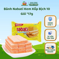 [Thùng 12 Gói] Bánh Nabati Kem Xốp Bịch 10 Gói *17g