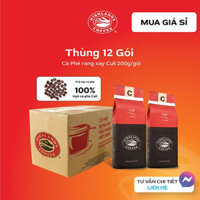 Thùng 12 gói Cà Phê Rang Xay Culi Highlands Coffee 200g/gói