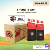 Thùng 12 gói Cà phê rang xay Culi Highlands Coffee 200g