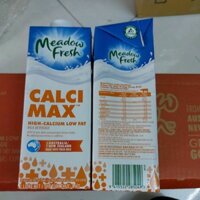 THÙNG 12 HỘP 1LÍT SỮA TƯƠI MEADOW FRESH CALCI MAX 1L ÚC NK