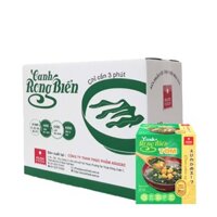 THÙNG 12 HỘP CANH RONG BIỂN TÔM WAKAME SOUP SHRIMP ASUZAC FOODS 40 GRAM