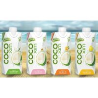 Thùng 12 hộp nước dừa Cocoxim xiêm Xanh/ xiêm sen/ xiêm tắc/ xiêm thơm dung tích 330ml
