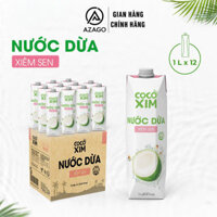 Thùng 12 Hộp Nước dừa đóng hộp Xiêm Sen COCOXIM 1000ml/Hộp – AZAGO