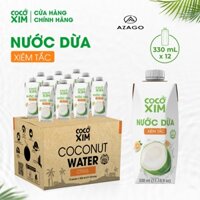 THÙNG 12 Hộp Nước dừa đóng hộp Cocoxim Tắc dung tích 330ml/Hộp - AZAGO