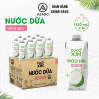 Thùng 12 Hộp Nước dừa đóng hộp Xiêm Sen COCOXIM 300ml/Hộp – AZAGO