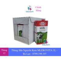 Thùng 12 Hộp Sữa Ba Lan Sữa MLEKOVITA Sữa Tươi Nguyên Kem 1 L Sữa Nhập Khẩu