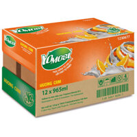 Thùng 12 Hộp Sữa Chua Lên Men Tự Nhiên Yomost Vị Cam 965mlHộp