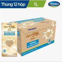 Thùng 12 Hộp Sữa Đậu Nành Goldsoy Giàu Đạm Không Đường 1L