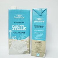 Thùng 12 hộp sữa Greendale Pure Full Cream-1L