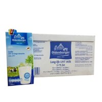 [Thùng 12 Hộp] Sữa Oldenburger 1L - Sữa Tươi Nguyên Kem - Nhập khẩu Đức