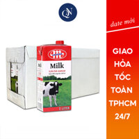 Thùng 12 Hộp Sữa Tươi Ba lan Mlekovita H-vollmilch UHT Milk, Sữa Tươi Nguyên Kem, Sữa Nhập Khẩu 1L