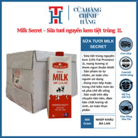 Thùng 12 Hộp Sữa Tươi Nguyên Kem Milk Secret 1L Độ Béo 3,5% Nhập Khẩu Ba Lan
