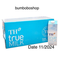 Thùng 12 hộp sữa tươi TH TRUE MILK nguyên chất không đường 1 lít