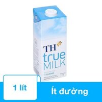 Thùng 12 hộp sữa tươi tiệt trùng TH true MILK ít đường 1 L (1 L x 12)