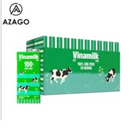 Thùng 12 Hộp Sữa tươi tiệt trùng Vinamilk 100% Có đường / Không đường Hộp giấy 1 LÍT - AZAGOHN