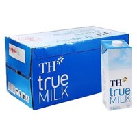 Thùng 12 hộp Sữa tươi tiệt trùng TH True Milk Hộp giấy 1 Lít