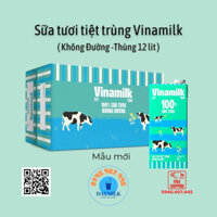 Thùng 12 hộp Sữa Tươi tiệt trùng Vinamilk 1lit - Mẫu mới