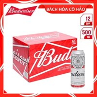 THÙNG 12 LON BIA BUDWEISER 500ML
