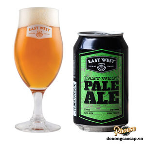 Thùng 12 lon bia East West Pale Ale 330ml