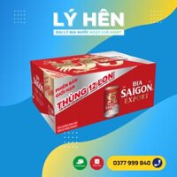 Thùng 12 Lon Bia Saigon Export - Sài Gòn Đỏ 330ml/Lon Date Luôn Mới