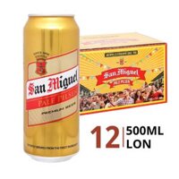 Thùng 12 lon bia San Miguel pale pilsen 5% 500ml