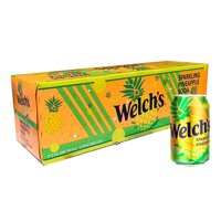 Thùng 12 Lon Nước Ngọt Soda Vị Dứa Hiệu Welch's Sparkling Pineapple Soda - USA 355ml