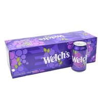 THÙNG 12 LON NƯỚC NGỌT WELCH'S NHO 355ML CỦA MỸ