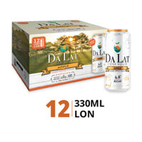 Thùng 12 lon nước táo lên men 4.6% Dalat Cider 330ml