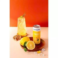 Thùng 12 lon nước trái cây sparkling MaMaPop vị Cam Yuzu (330ml/lon)