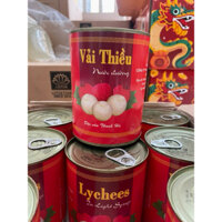 Thùng 12 lon Vải Ngâm Đặc Sản Thanh Hà Lon 565gr