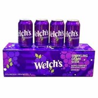 Thùng 12 Lon x 355ml Nước ngọt Mỹ Welch’s Nho Welch’s Sparkling Grape Soda