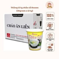 Thùng 12 ly cháo cá Asuzac ăn liền (36gram x 12 ly)