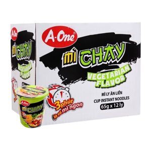 Thùng 12 ly mì chay A-one 65g