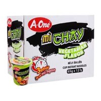 Thùng 12 Ly Mì Chay Rau Nấm  A-one