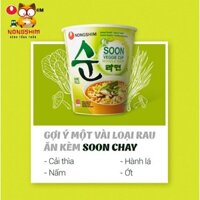 (Thùng 12 Ly) Mì Chay SOON VEGGIE RAMYUN NONGSHIM, Mì Chay Ly Nongshim, Mì Chay Hàn Quốc [농심-수출]순라면 (멀티) - Date 12 Tháng