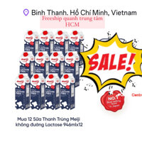 Thùng 12 - Sữa tươi Meiji free lactose 24.4