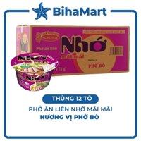 [THÙNG 12 TÔ] - ACECOOK - Tô Nhớ Mãi Mãi phở ăn liền hương vị phở bò - (84g/tô)