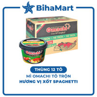 [THÙNG 12 TÔ] - MASAN - Omachi tô trộn hương vị Xốt Spaghetti (105g/tô) - Mì tô Omachi, Mì trộn Omachi tô xốt Spaghetti