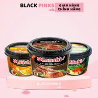 Thùng 12 tô mì trộn Omachi xốt tôm phô mai/spaghetti/thịt xiên nướng 95/105g