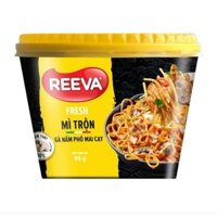 Thùng 12 tô Mì trộn Reeva gà nấm phô mai cay tô 95g