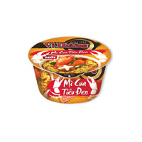 Thùng 12 tô mì Vị Hương cua sốt tiêu đen 80g