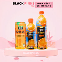 Thùng 12&24 lon/chai nước cam có tép Teppy Minute Maid lon 320ml và chai 327ml/1L
