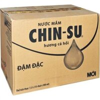Thùng 15 chai Nước mắm hương cá hồi hảo hạng Chinsu 12 độ đạm chai 500ml