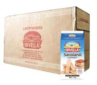 Thùng 15 Gói Bánh Quy Lady Finger Savoiardi Divella 400gr – Package of 15 Lady Finger Biscuits Savoiardi Divella 400gr