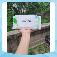 THÙNG 15 gói Khăn ướt Anbeis Không mùi - Tinh chất Trà xanh