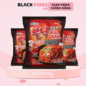 Thùng 16 gói mì xào khô Paldo Bul Nak cay 130g